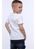 Boy\'s T-shirt with a number, white NDZ4478 - Online store - Boutique